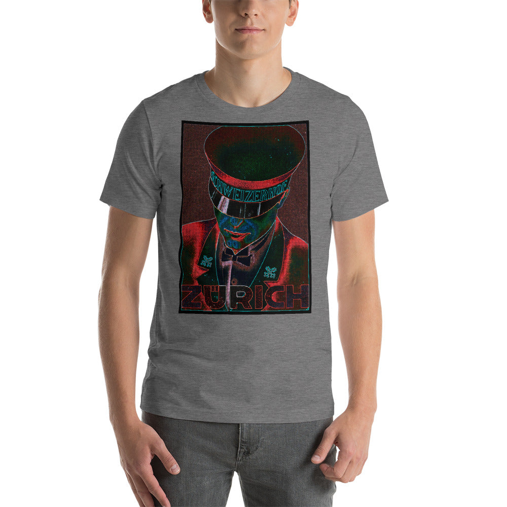 Zurich Neon Short-Sleeve Unisex Tee Crew Neck