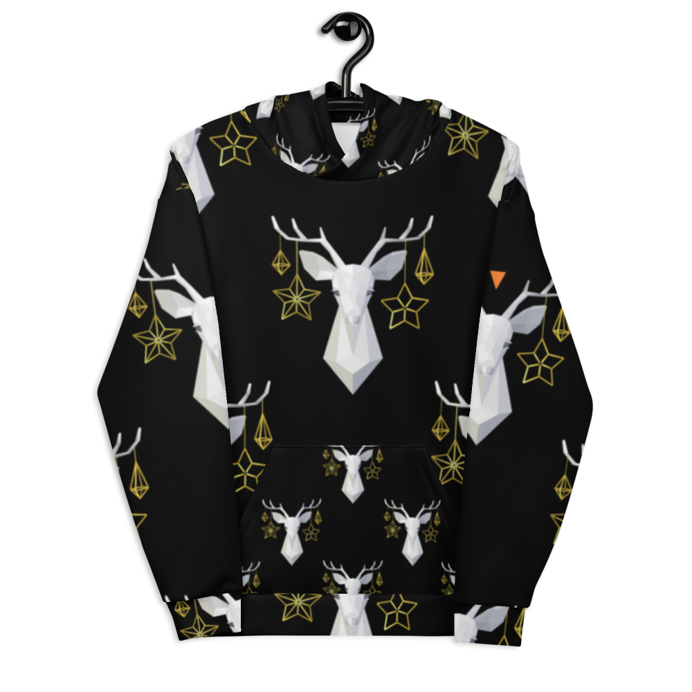 Reindeer Head Unisex Hoodie from Vluxe by Lucky Nahum