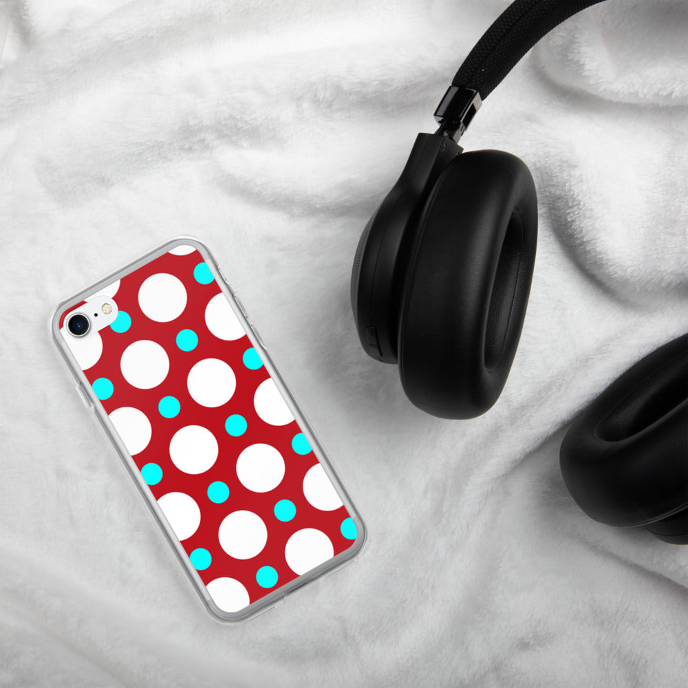 DaDOT .003 iPhone Case Red/Acqua