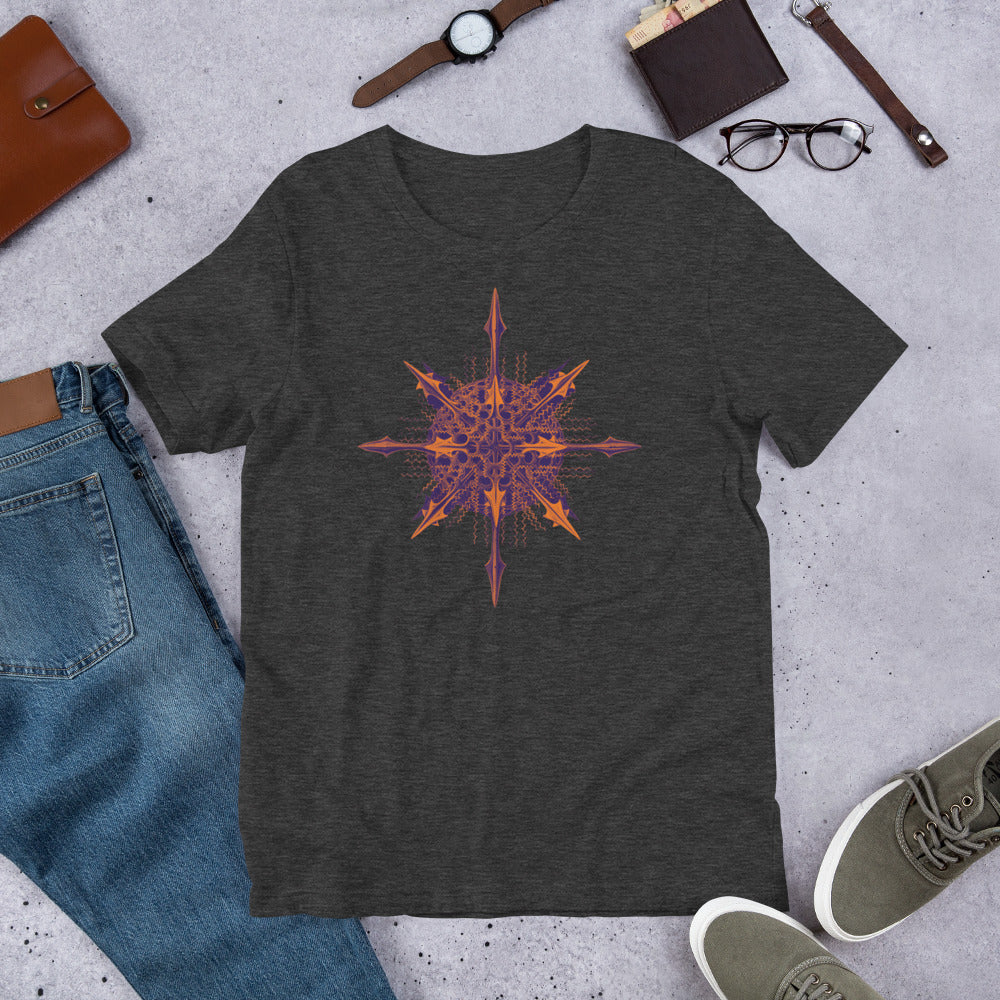 Prague Sunset Short-Sleeve Unisex Tee Crew Neck