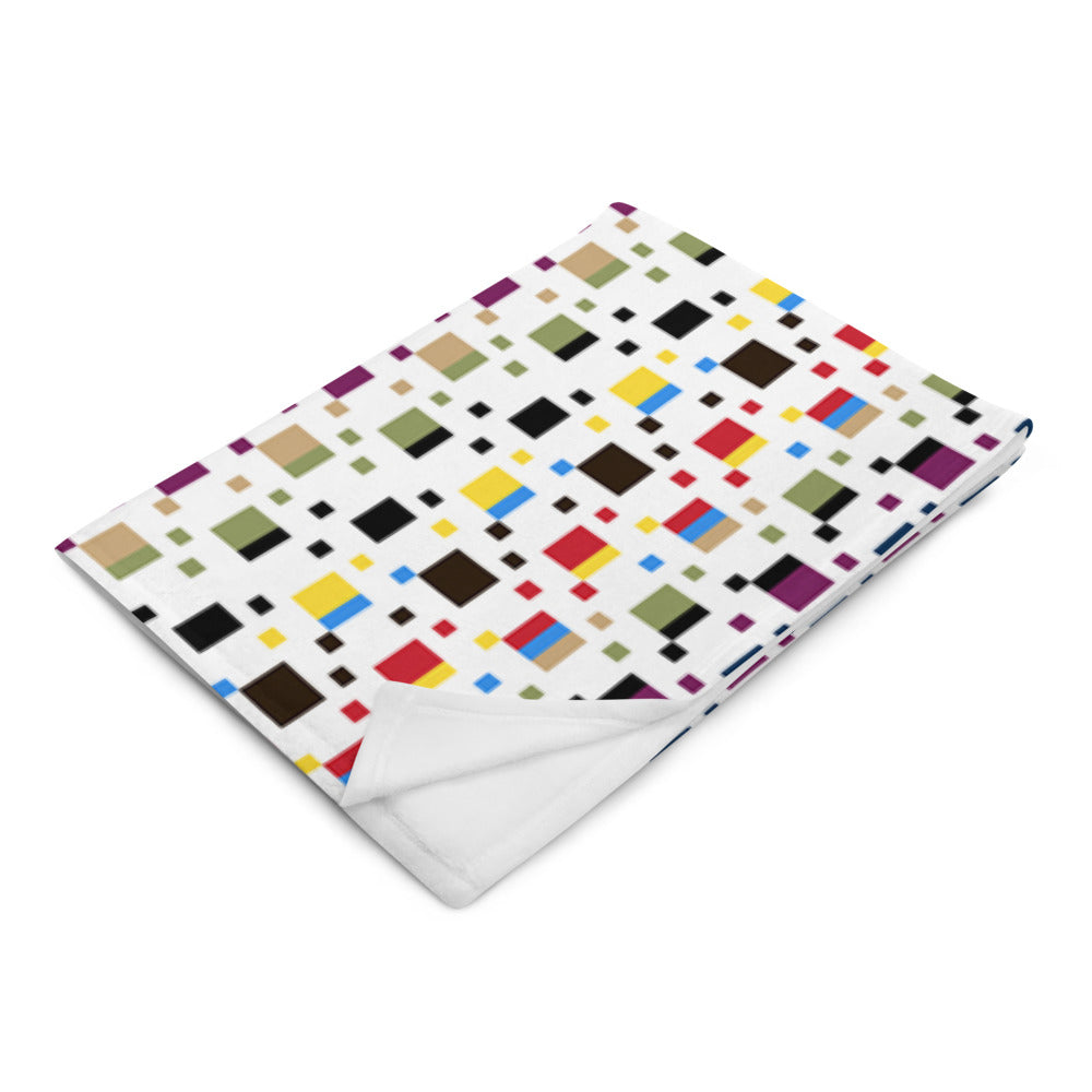 Multi Check Throw Blanket