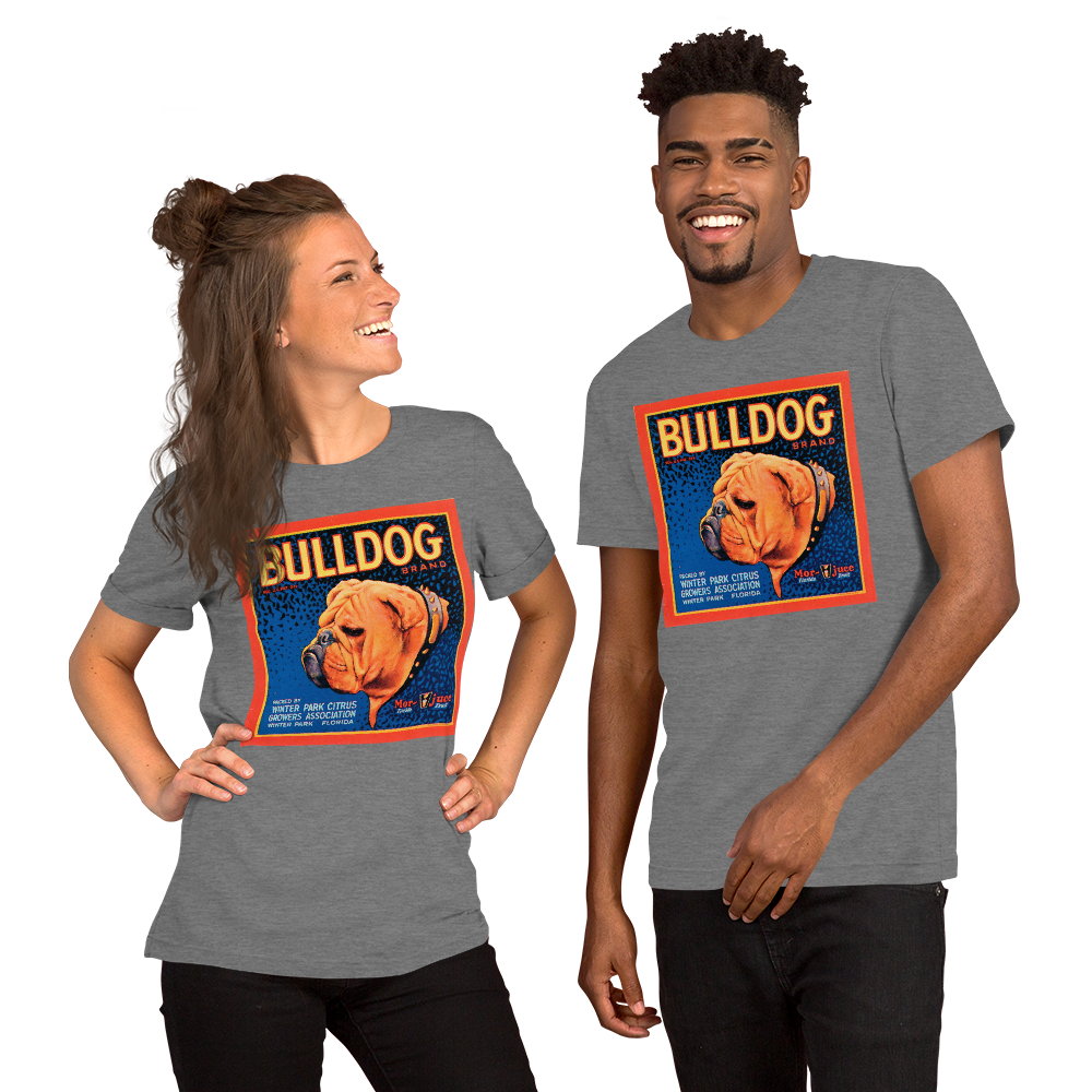 Bulldog Short-Sleeve Unisex Tee Crew Neck