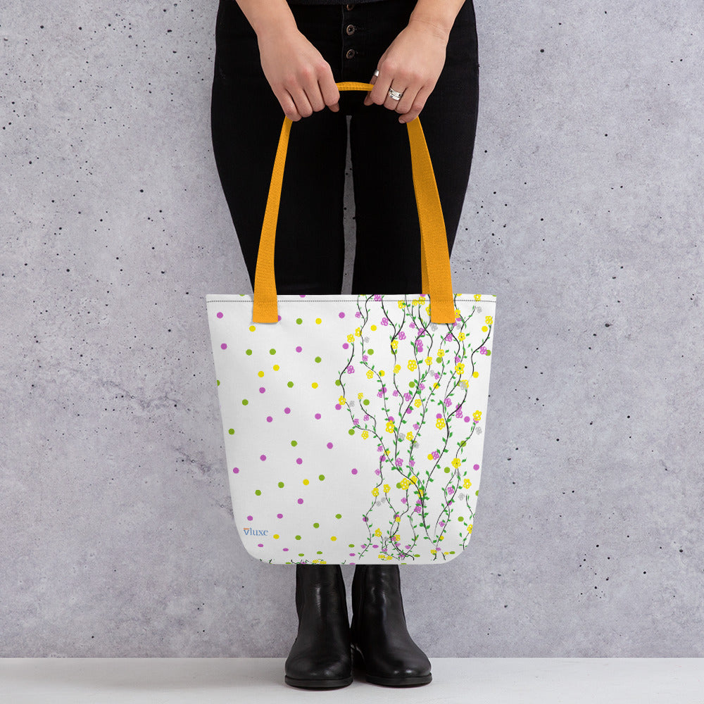Polka Garden Tote Bag from Vluxe by Lucky Nahum