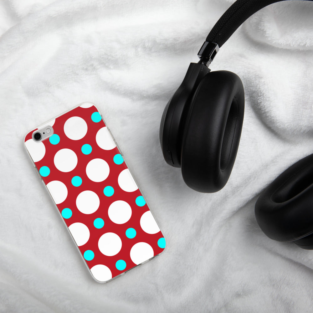 DaDOT .003 iPhone Case Red/Acqua