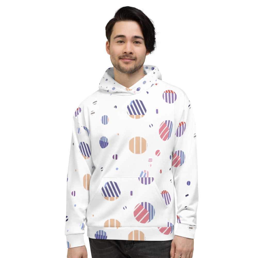 Striped Planets Unisex Hoodie