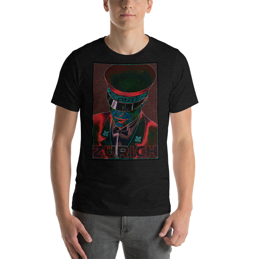Zurich Neon Short-Sleeve Unisex Tee Crew Neck
