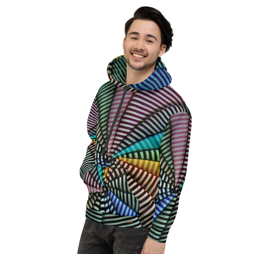 Werked Pinwheel Unisex Hoodie | Always Get Lucky