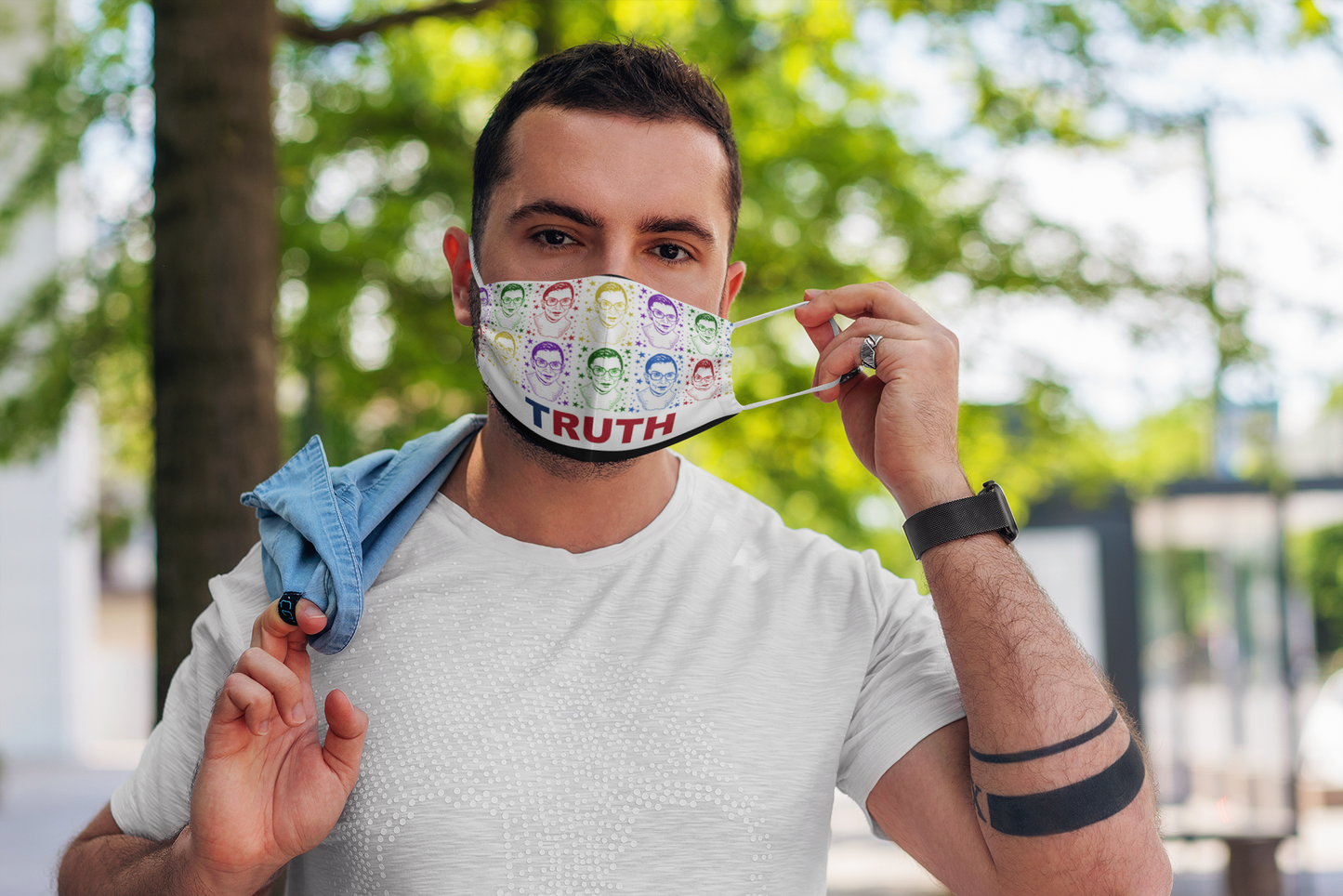 Truth Fabric Face Mask from Vluxe by Lucky Nahum