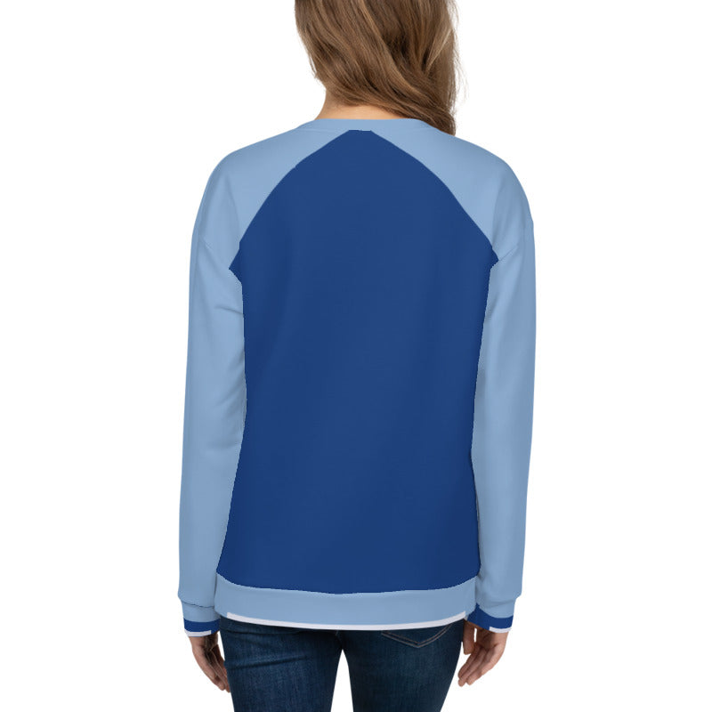 Raglan Sleeve Sky/Sea/Cloud Unisex Sweatshirt