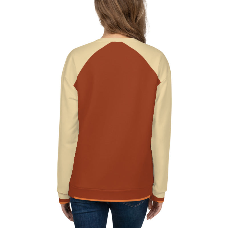 Raglan Sleeve Sunlight/Cinnamon/Orange Peel Unisex Sweatshirt