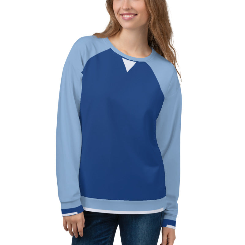 Raglan Sleeve Sky/Sea/Cloud Unisex Sweatshirt