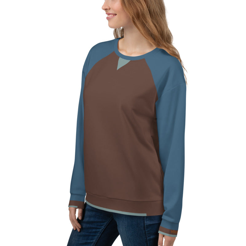 Raglan Sleeve Brown/Dusk/Foam Unisex Sweatshirt