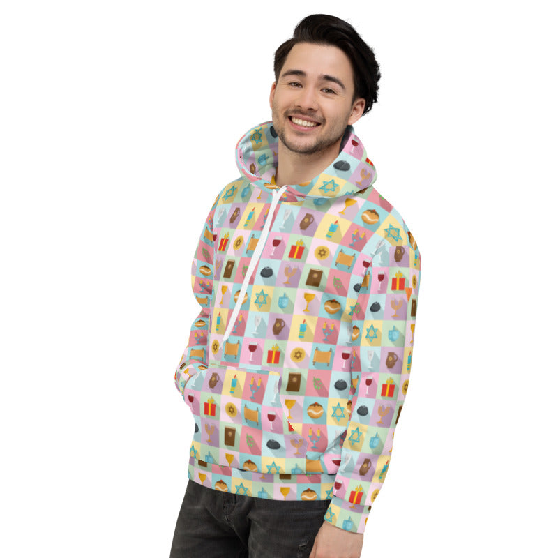 Hanukkah Unisex Hoodie from Vluxe by Lucky Nahum