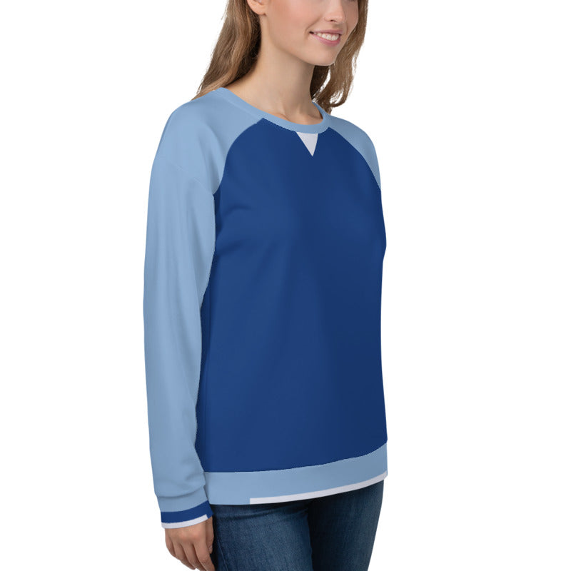 Raglan Sleeve Sky/Sea/Cloud Unisex Sweatshirt