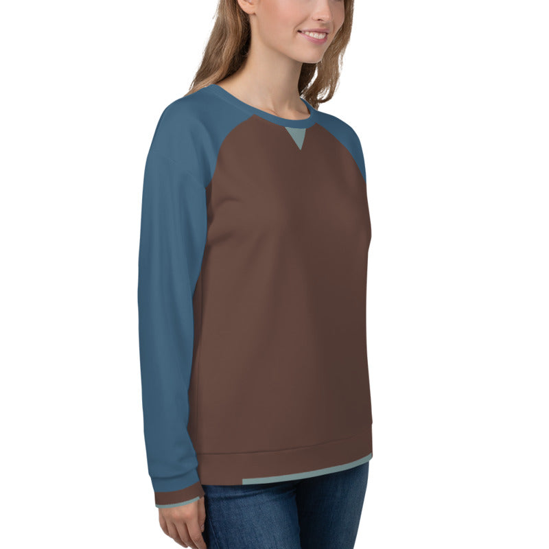 Raglan Sleeve Brown/Dusk/Foam Unisex Sweatshirt