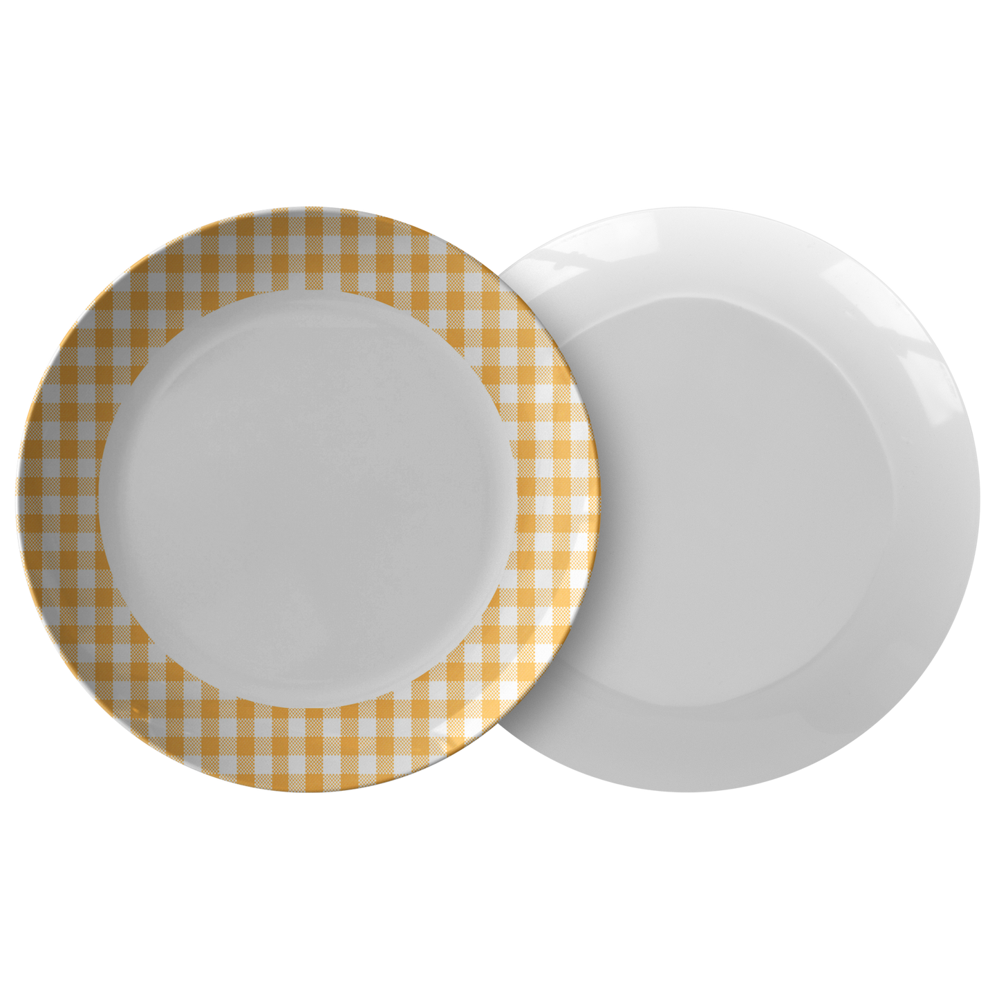 Sartorially Checked Orange Plate