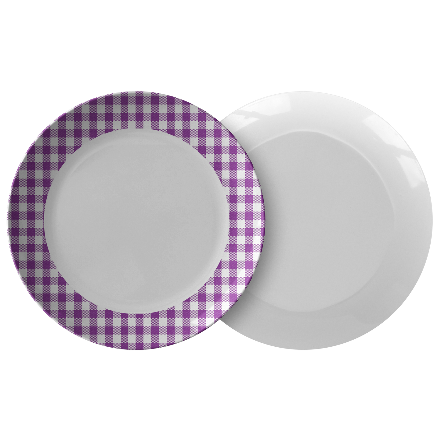 Sartorially Checked Grape Plate