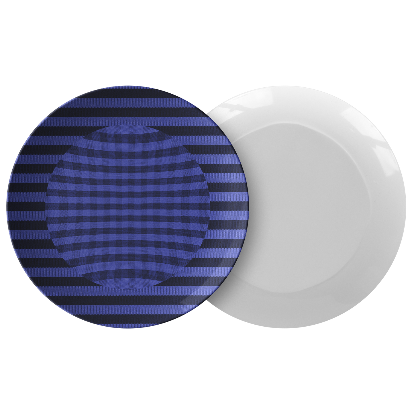 Chemise Blue Dinner Plate from Vluxe by Lucky Nahum