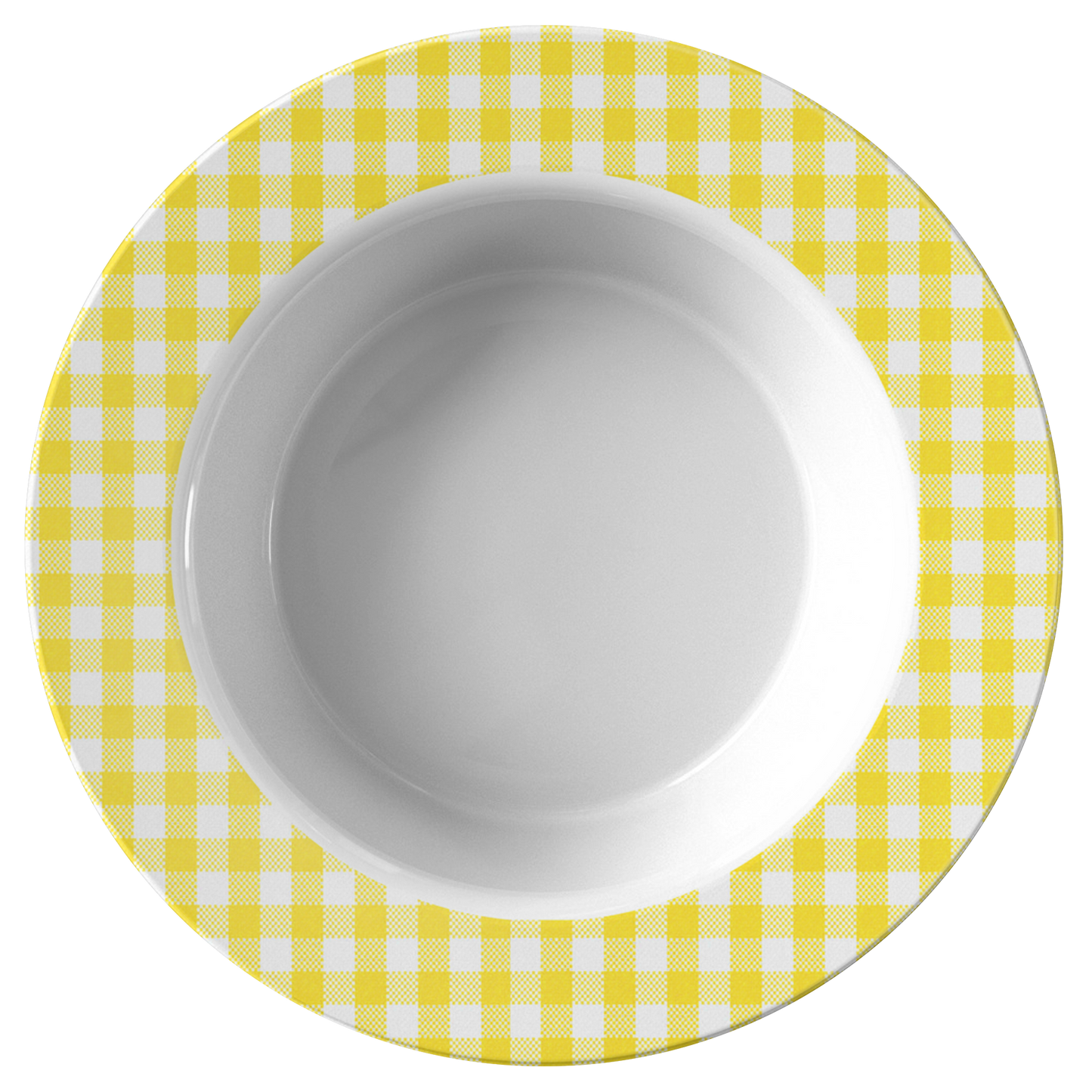 Sartorially Checked Lemon Bowl