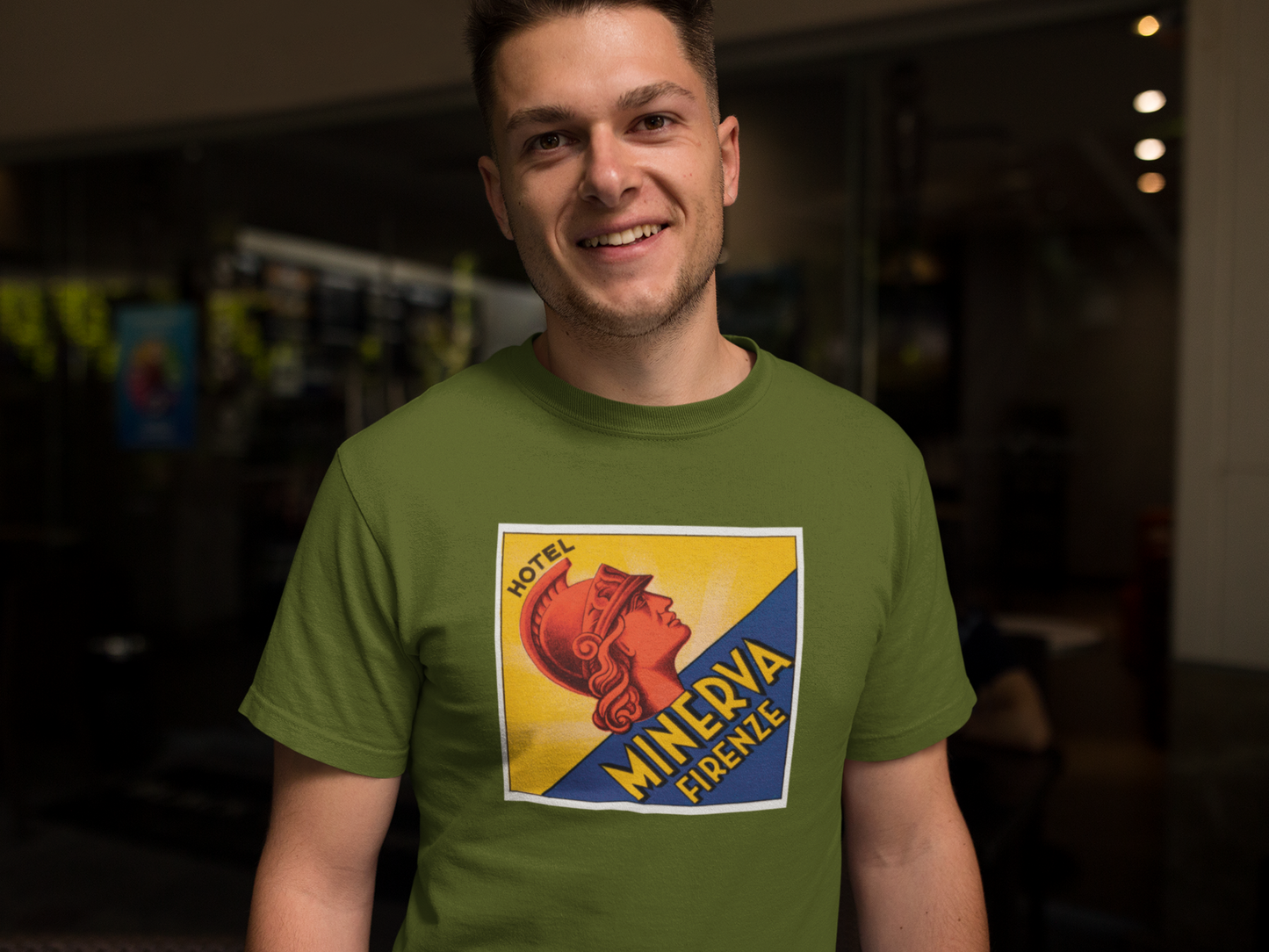 Firenze Short-Sleeve Unisex Tee Crew Neck From Vluxe by Lucky Nahum