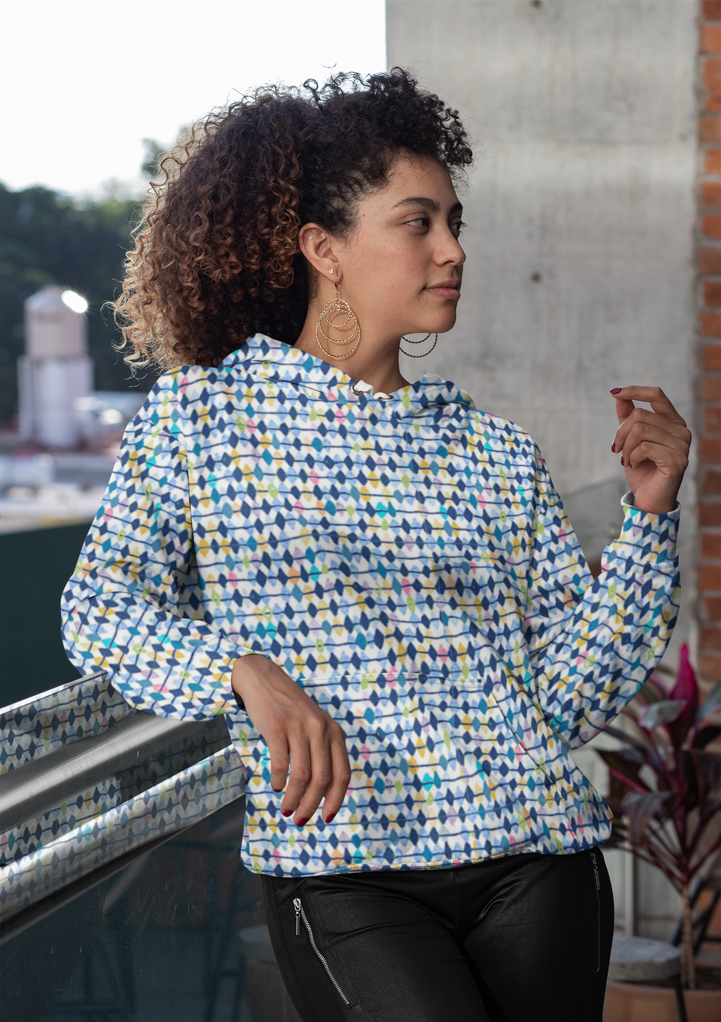 Harlequin Unisex Hoodie | Always Get Lucky