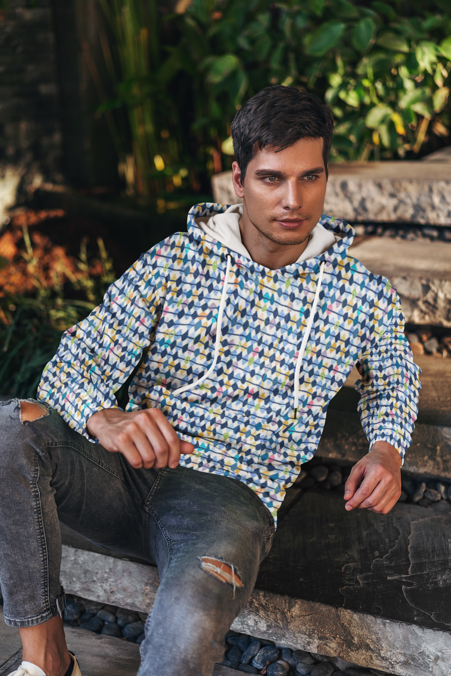 Harlequin Unisex Hoodie | Always Get Lucky