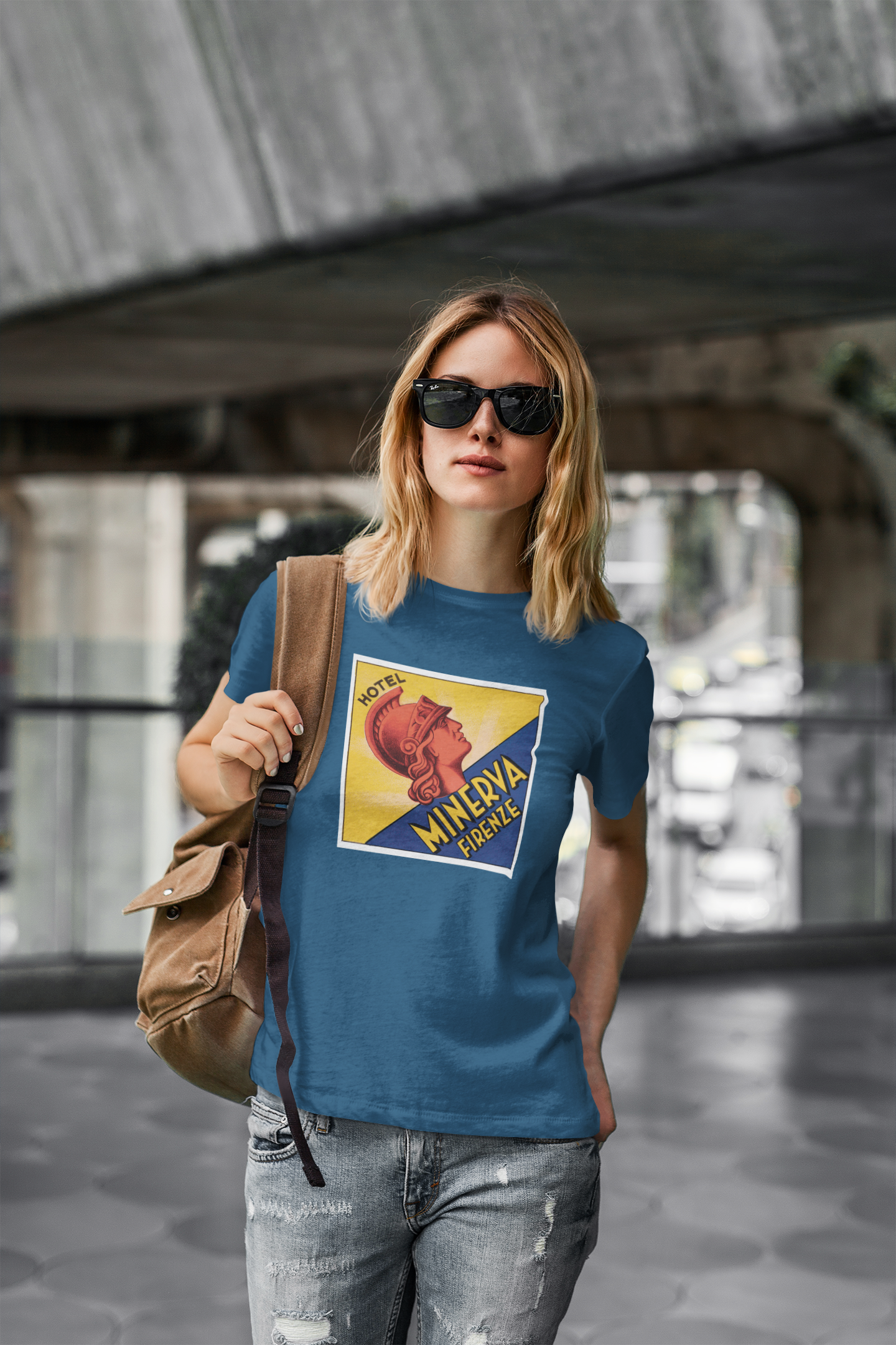 Firenze Short-Sleeve Unisex Tee Crew Neck From Vluxe by Lucky Nahum