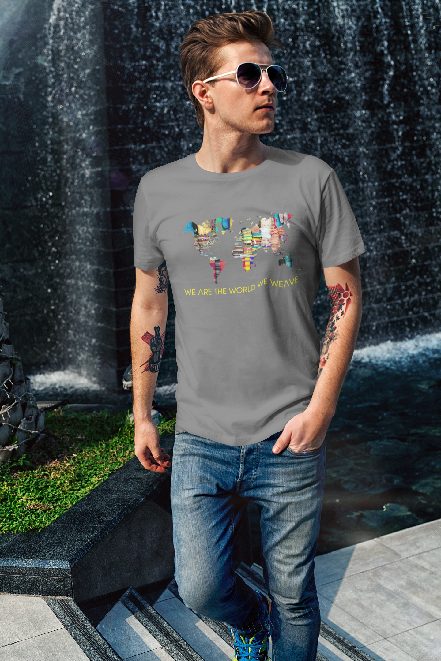 We Are The World We Weave Short-Sleeve Unisex T-Shirt from Vluxe by Lucky Nahum
