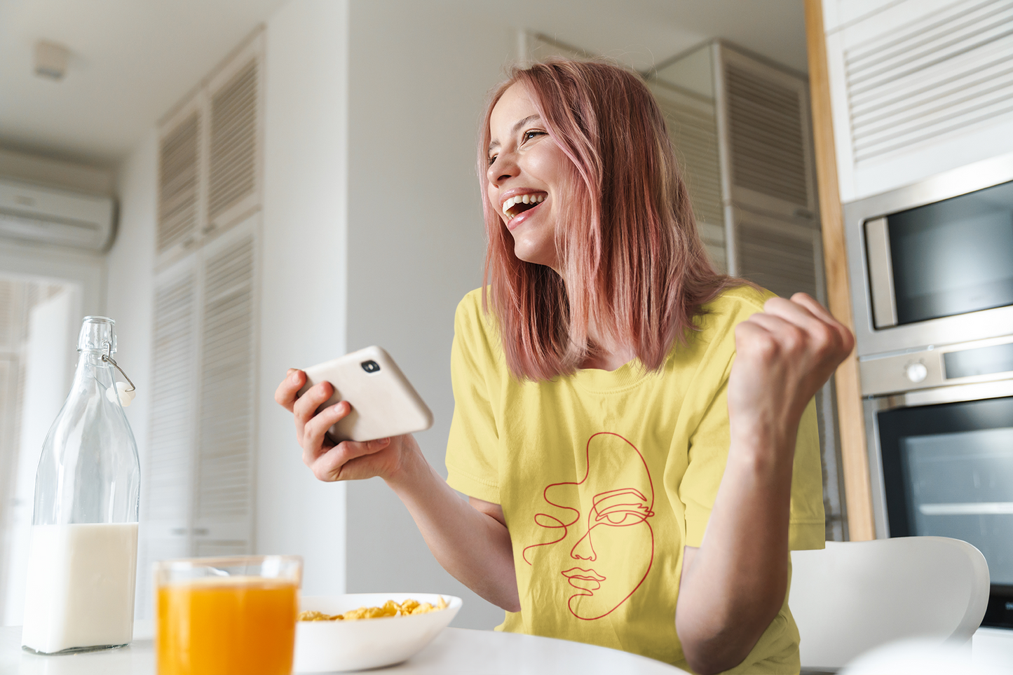 The Face Short-Sleeve Unisex T-Shirt from Vluxe by Lucky Nahum