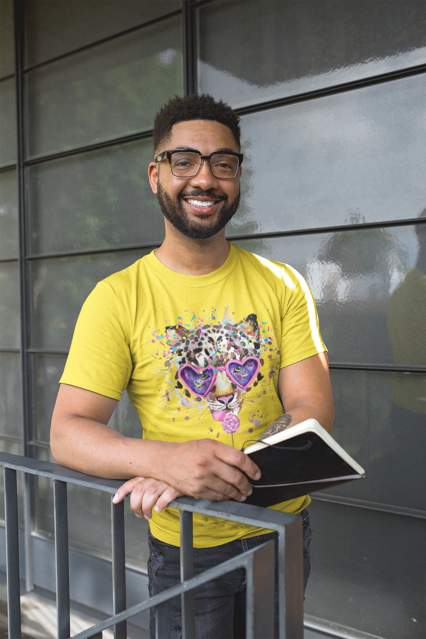 Elton Feline Short-Sleeve Unisex T-Shirt from Vluxe by Lucky Nahum