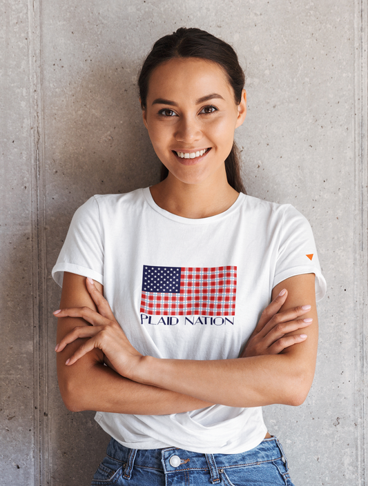 Plaid Nation Short-Sleeve Unisex T-Shirt from Vluxe by Lucky Nahum