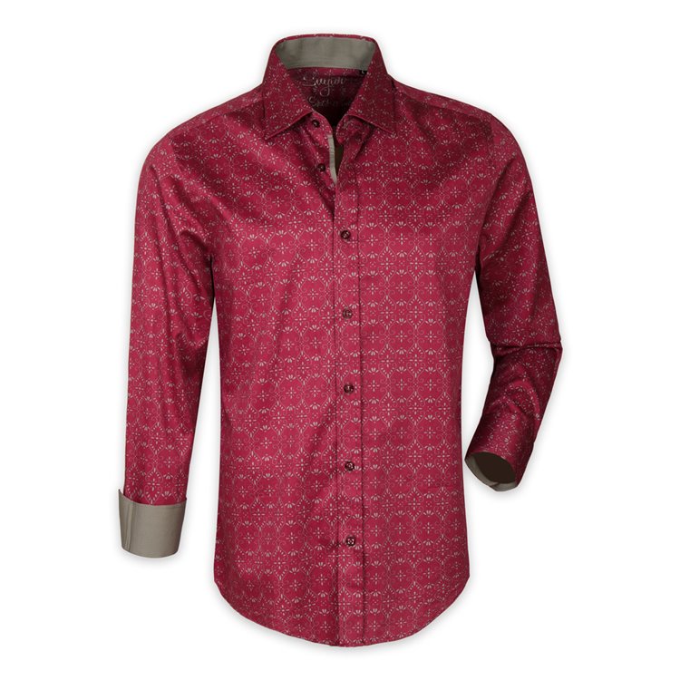 Tango Red Button Up Shirt