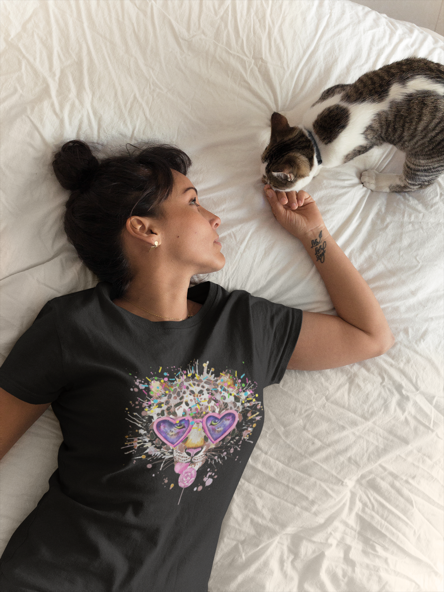 Elton Feline Short-Sleeve Unisex T-Shirt from Vluxe by Lucky Nahum