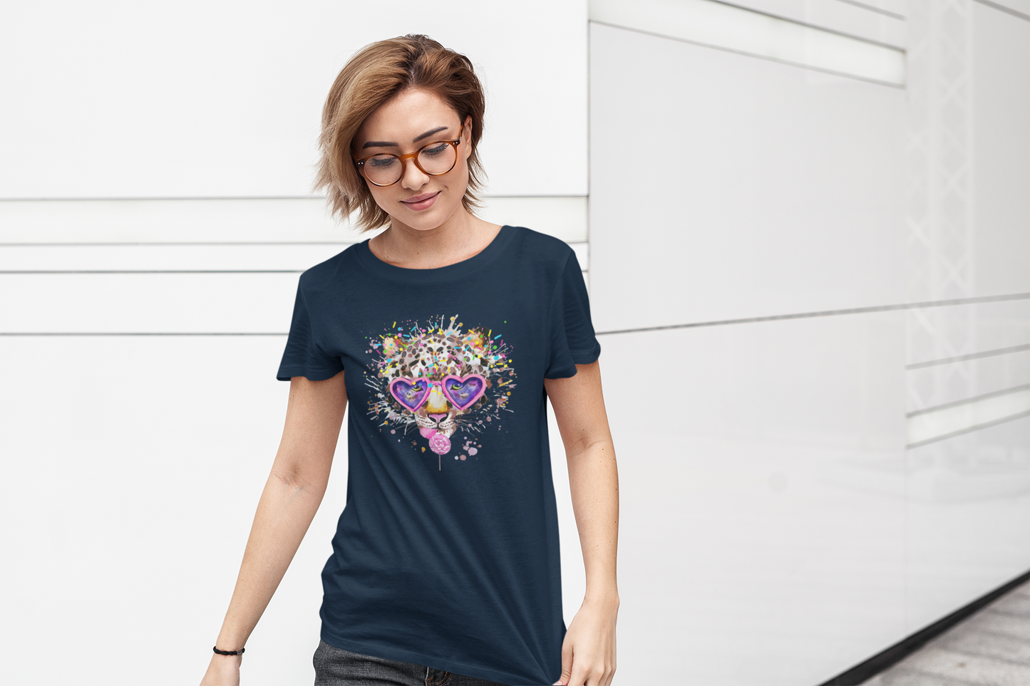 Elton Feline Short-Sleeve Unisex T-Shirt from Vluxe by Lucky Nahum