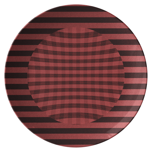 Chemise Red Dinner Plate from Vluxe by Lucky Nahum