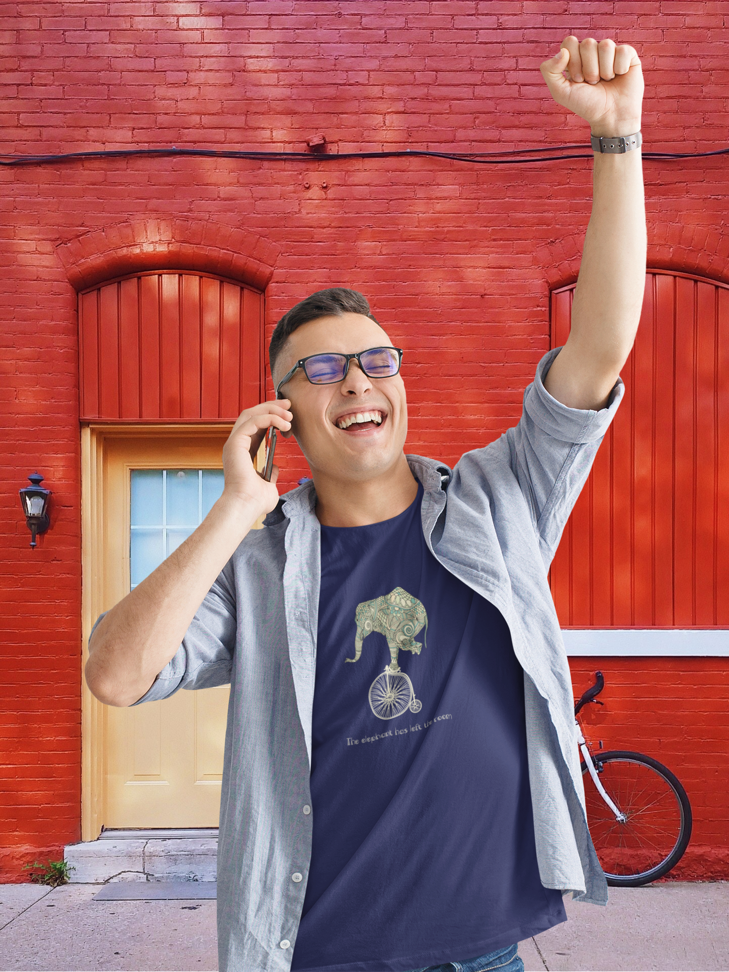 The Elephant Has Left The Room Unisex T-shirt | Always Get Lucky