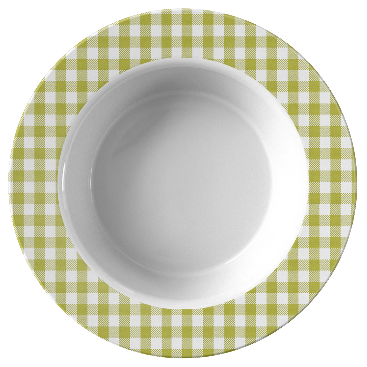 Sartorially Checked Lime Bowl