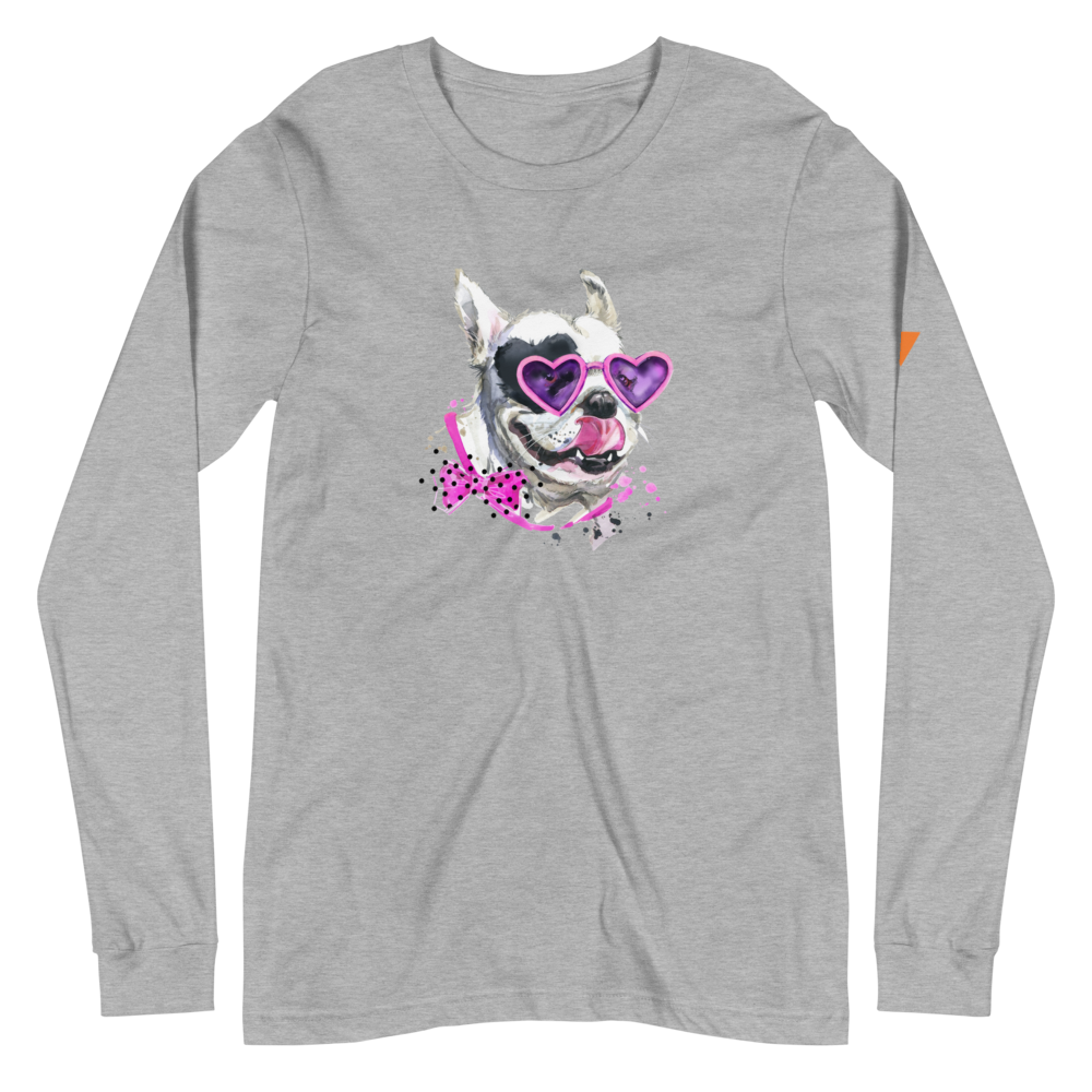 Elton Puppy Unisex Long Sleeve Tee from Vluxe by Lucky Nahum