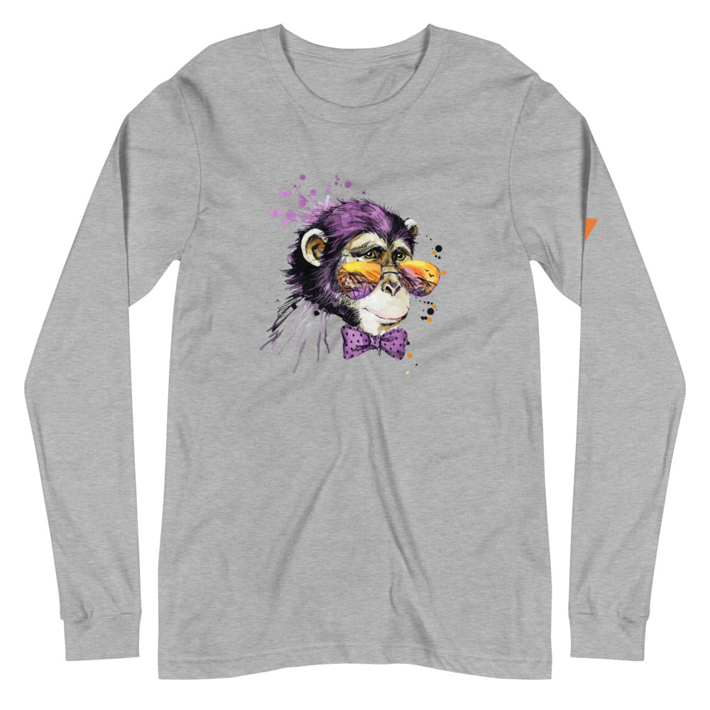 Elton Chimp Unisex Long Sleeve Tee from Vluxe by Lucky Nahum