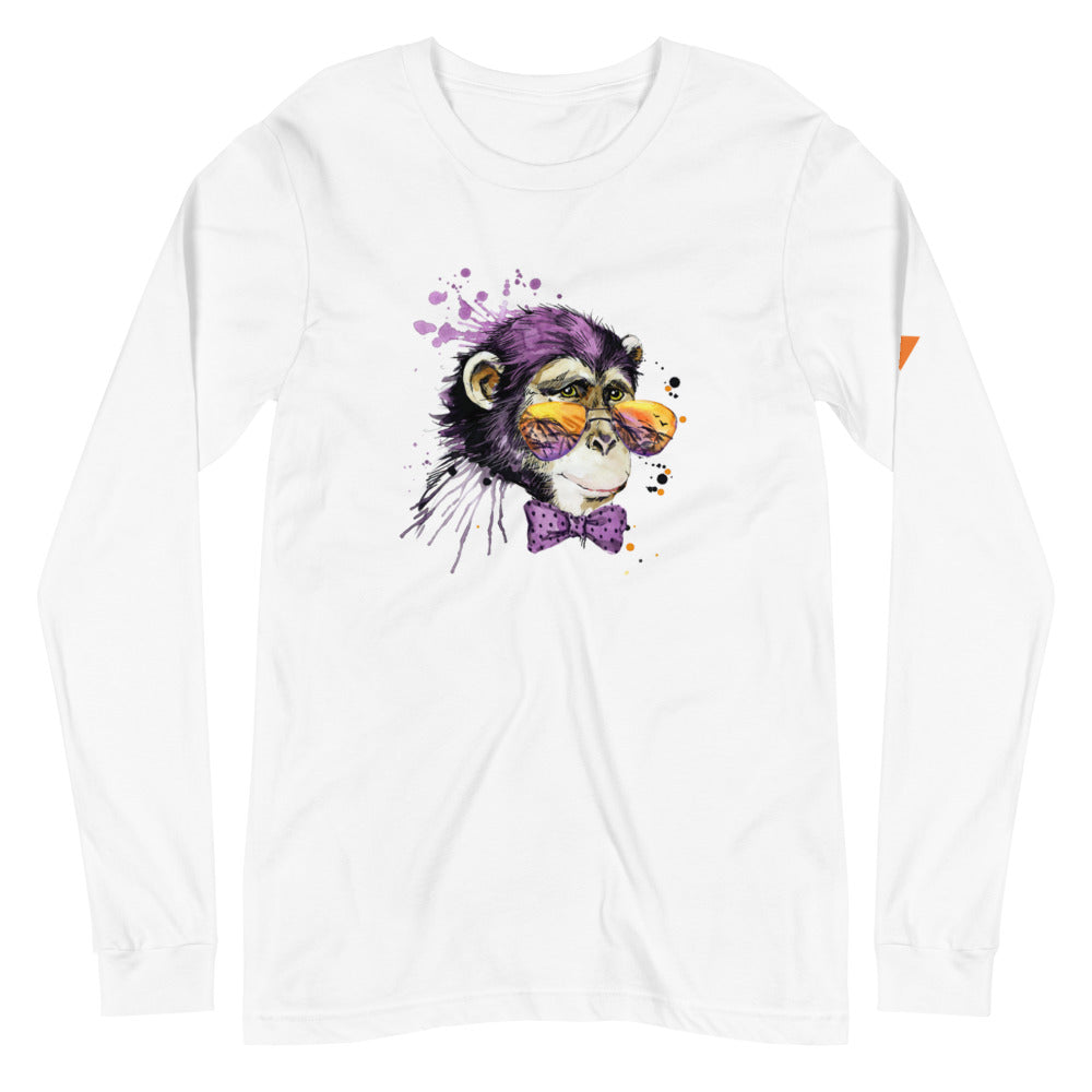 Elton Chimp Unisex Long Sleeve Tee from Vluxe by Lucky Nahum