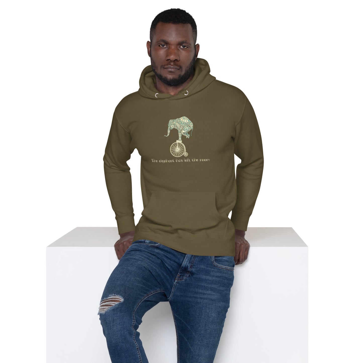 The elephant has left the room Unisex Hoodie | Always Get Lucky