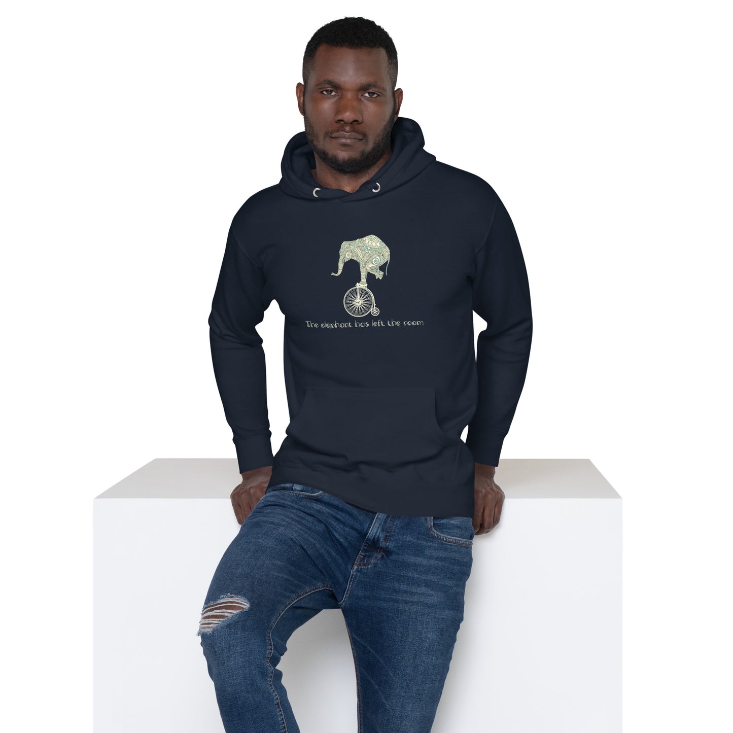 The elephant has left the room Unisex Hoodie | Always Get Lucky