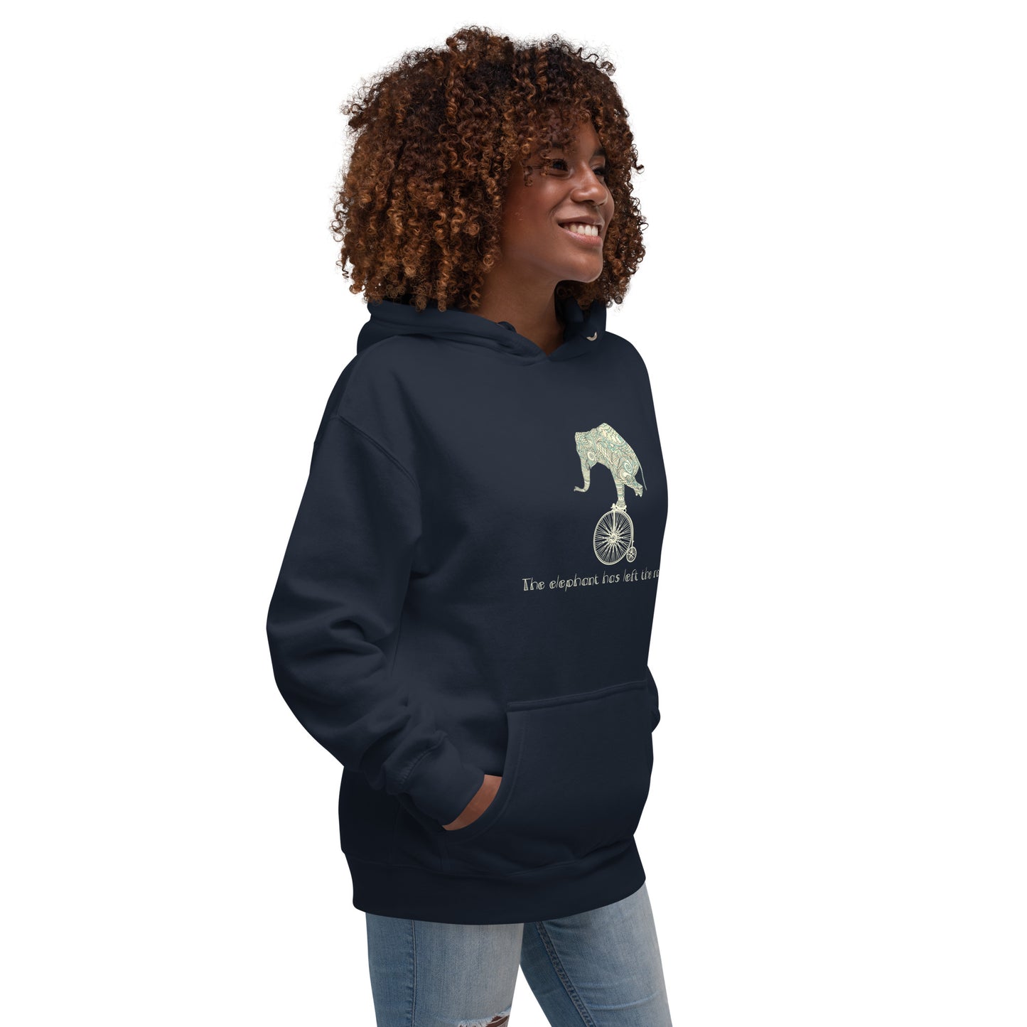 The elephant has left the room Unisex Hoodie | Always Get Lucky