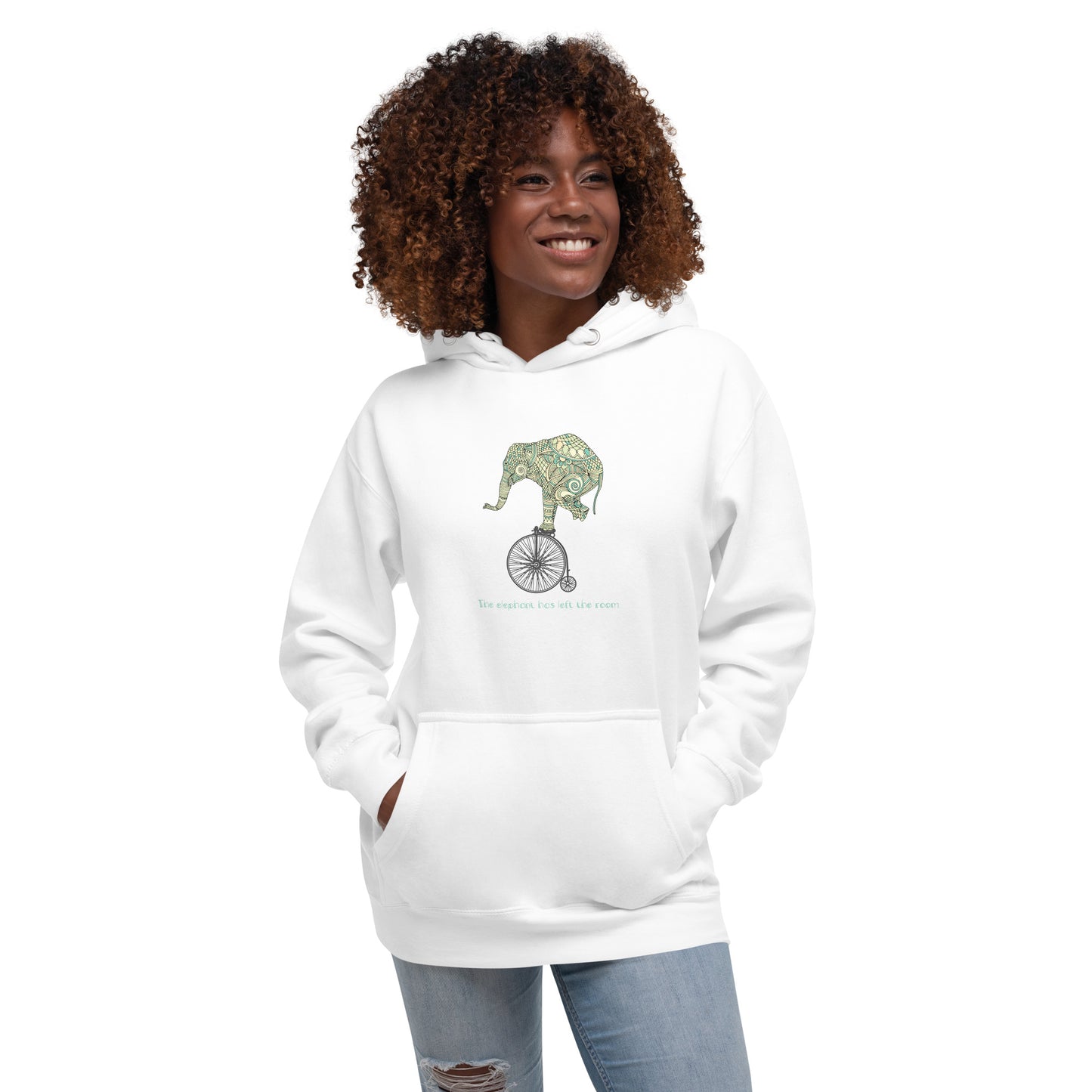 The elephant has left the room Unisex Hoodie | Always Get Lucky