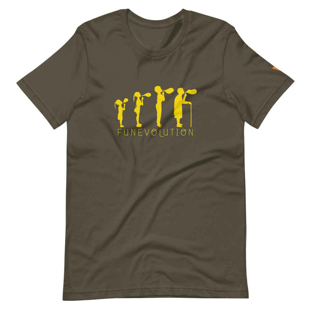 Funevolution Short-Sleeve Unisex T-Shirt from Vluxe by Lucky Nahum