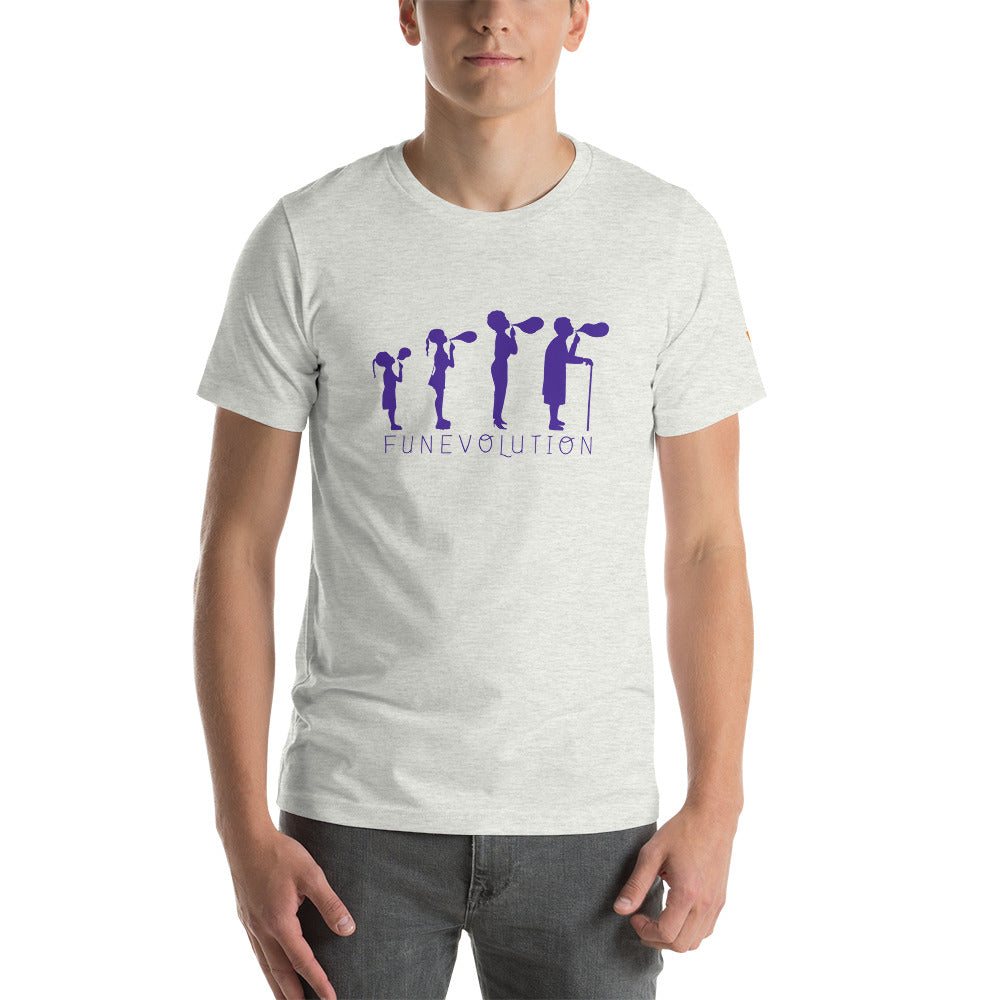 Funevolution Short-Sleeve Unisex T-Shirt from Vluxe by Lucky Nahum
