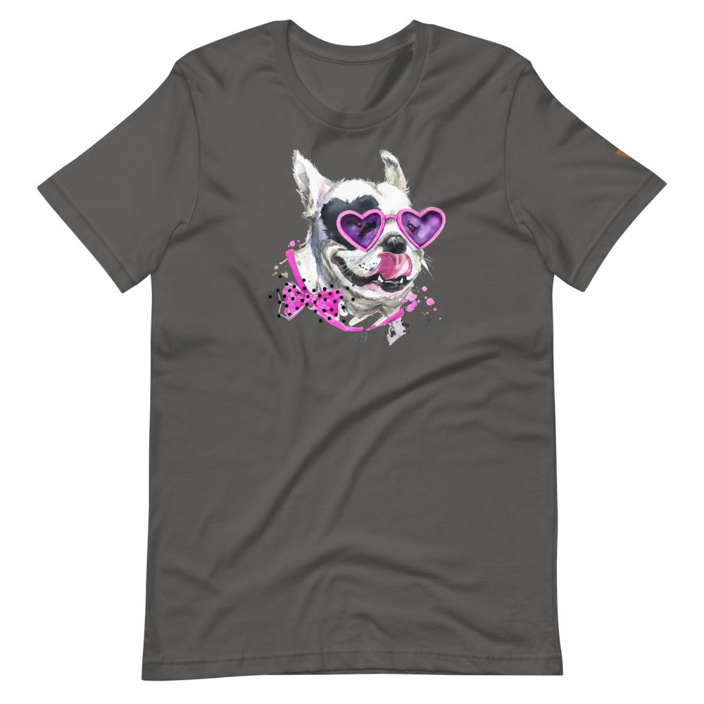 Elton Puppy Short-Sleeve Unisex T-Shirt from Vluxe by Lucky Nahum
