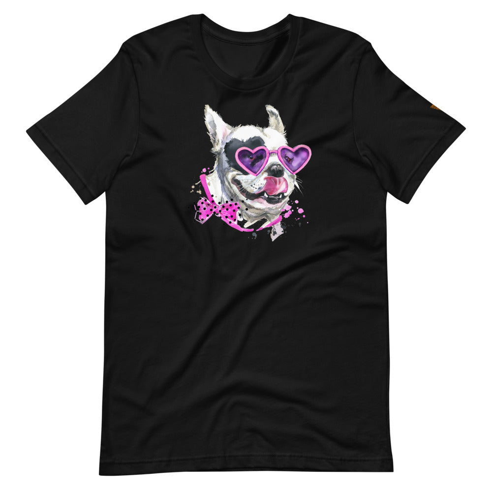 Elton Puppy Short-Sleeve Unisex T-Shirt from Vluxe by Lucky Nahum