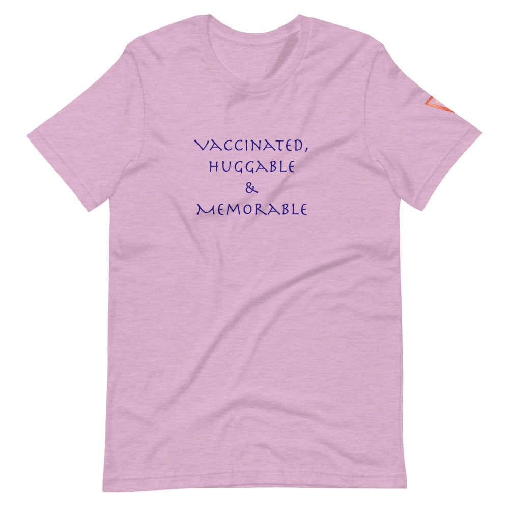 Vaccinated Huggable Memorable Short-Sleeve Unisex T-Shirt