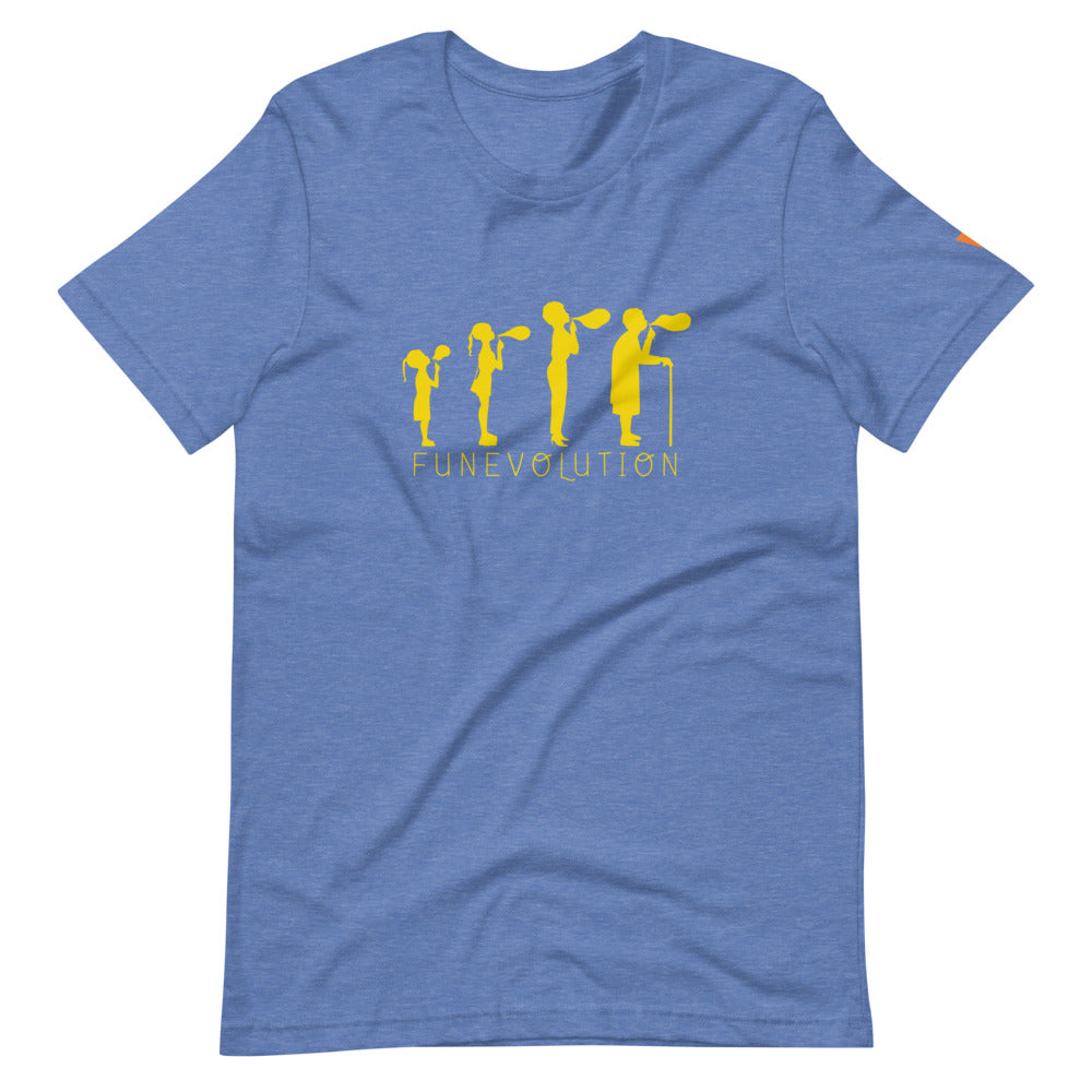 Funevolution Short-Sleeve Unisex T-Shirt from Vluxe by Lucky Nahum